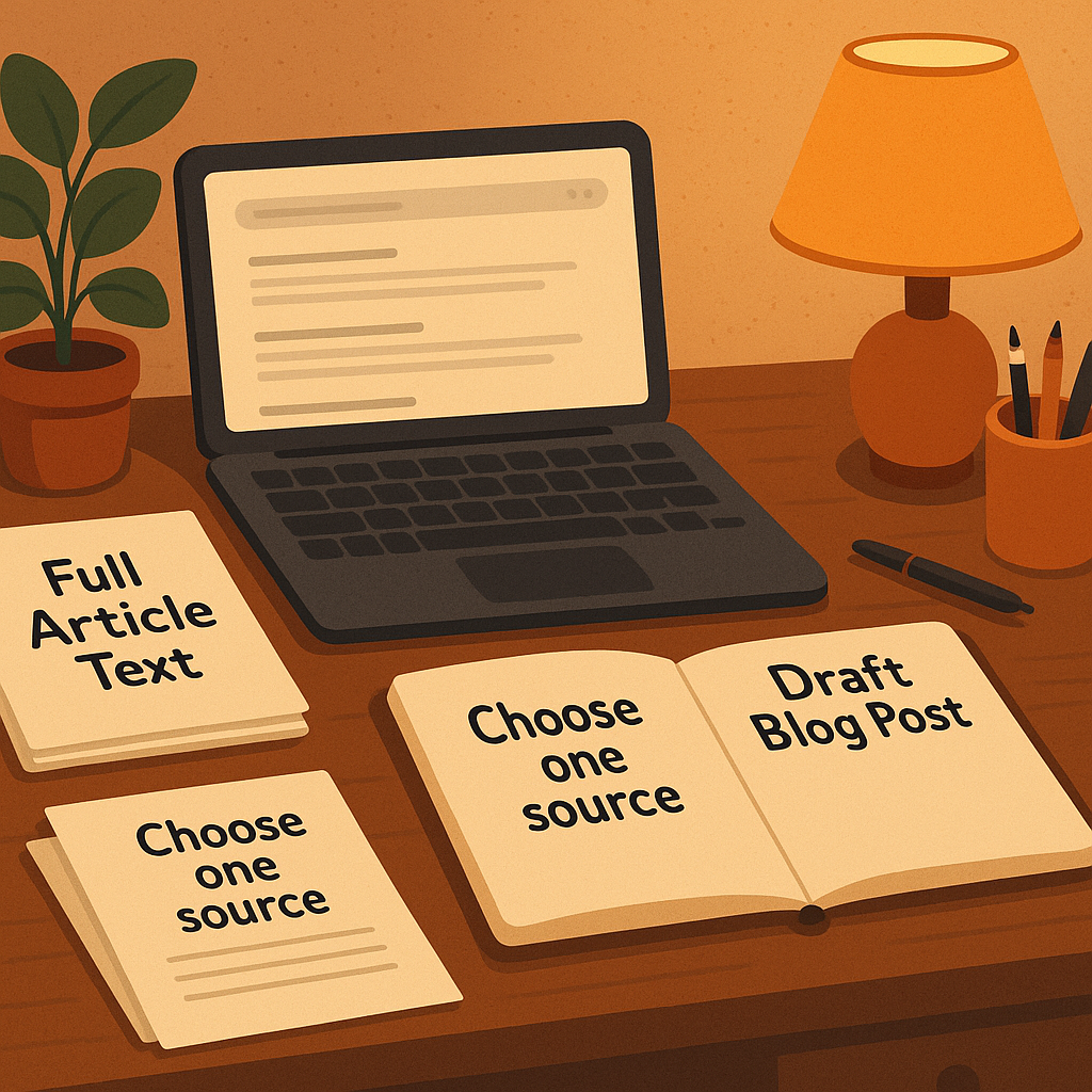 Search Results Aren’t the Article—Here’s What I Need to Write the Blog Post