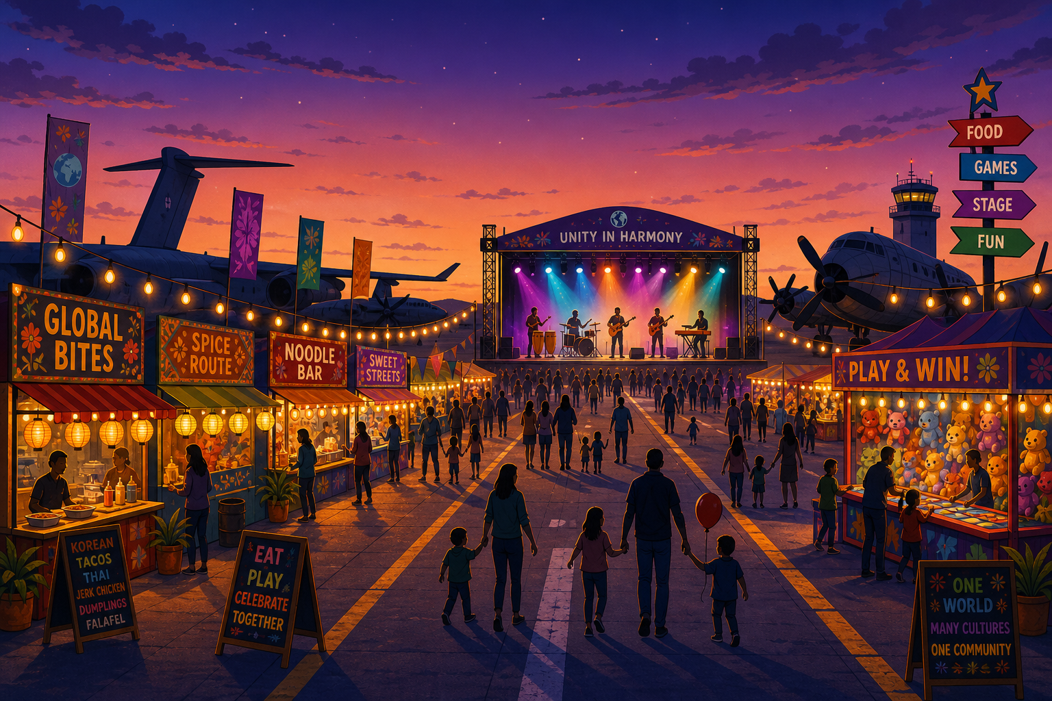 Futenma Flight Line Fair: Where Food, Games, and Music Meet